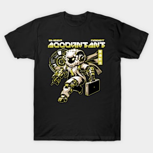 Sheep Accountant Sci-fi Job Future Mecha Animals Robot T-Shirt